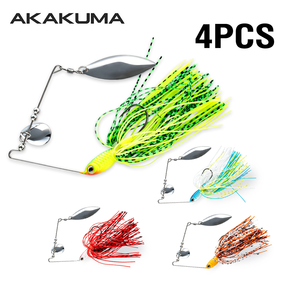 Jigger Double Sided - 4 pz. Spinnerbait da 18g con