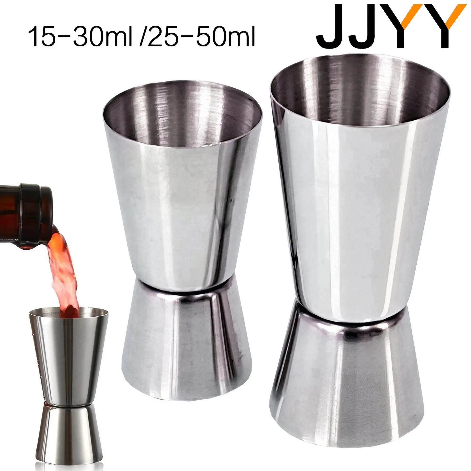 Jigger Double Sided - JJYY Acciaio inossidabile15-30ml 25-50ml Bar Party