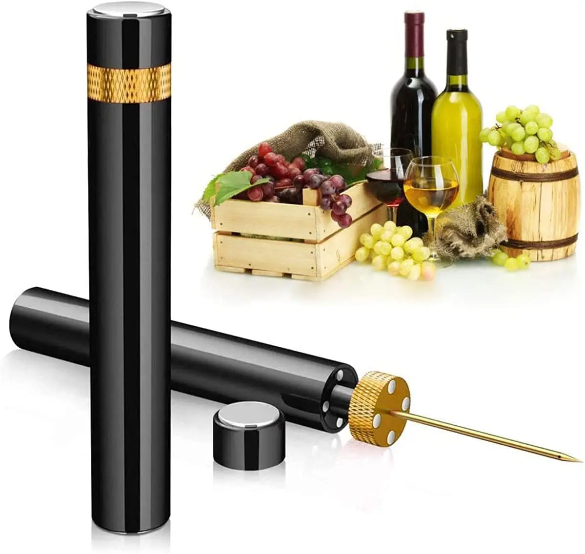 Wine Preservation Pump - Apribottiglie per Vino a Pompa d'Aria,