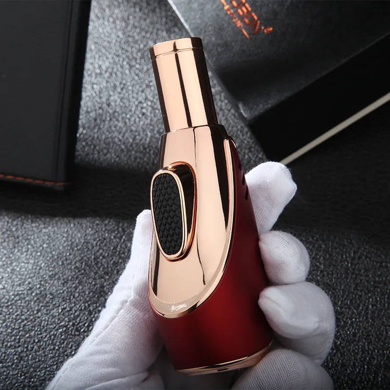 Smoking Gun Kit - Accendino antivento Jobon a fiamma blu,