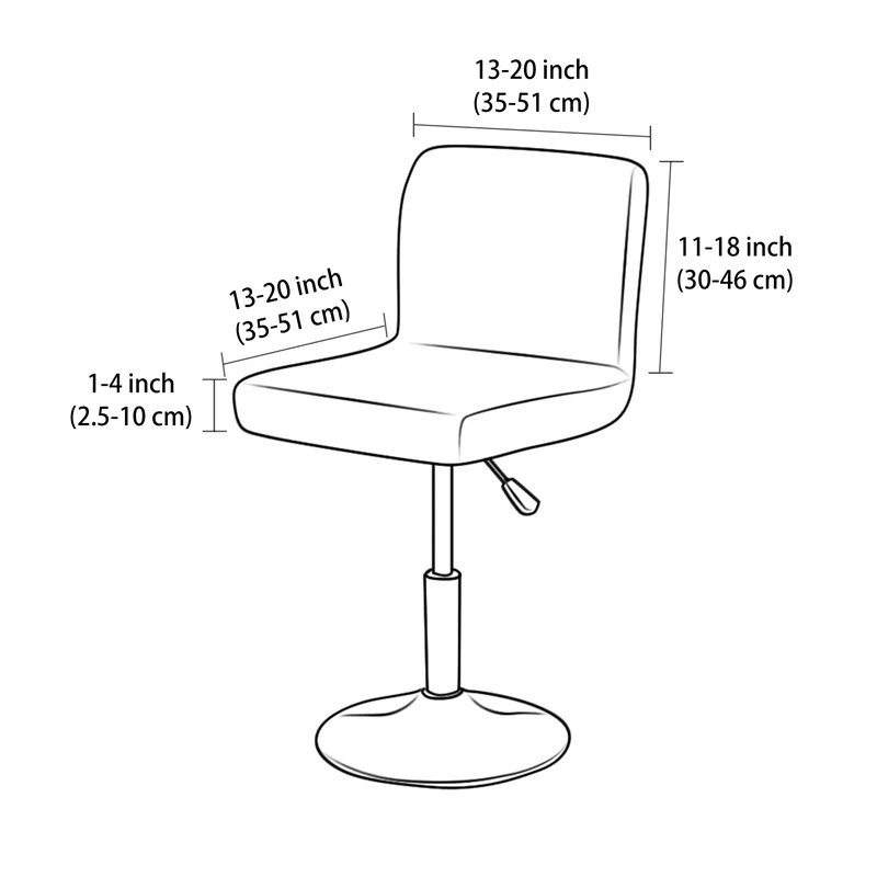 1/4 pezzi copertura per sgabel - Home Bar Seating recensione e prezzo