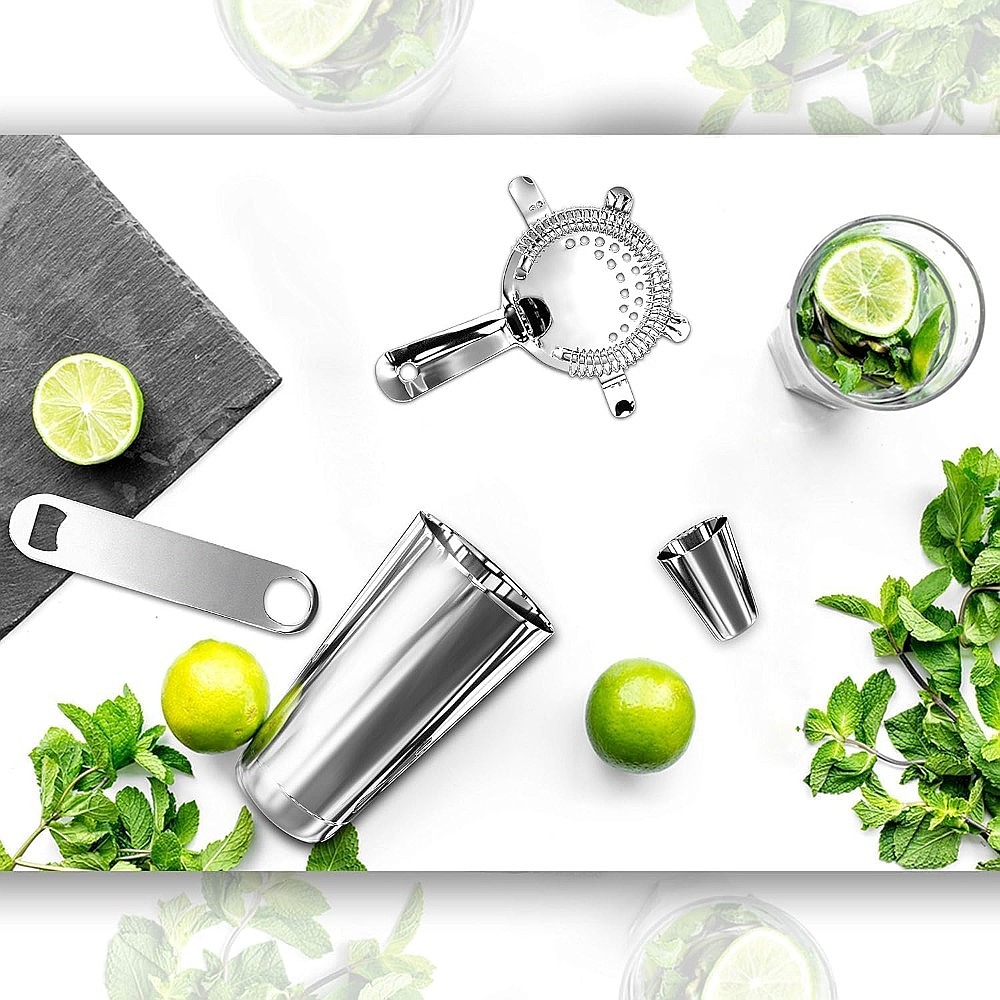 Set da Cocktail in Acciaio Ino - Cocktail Recipe Book recensione e prezzo