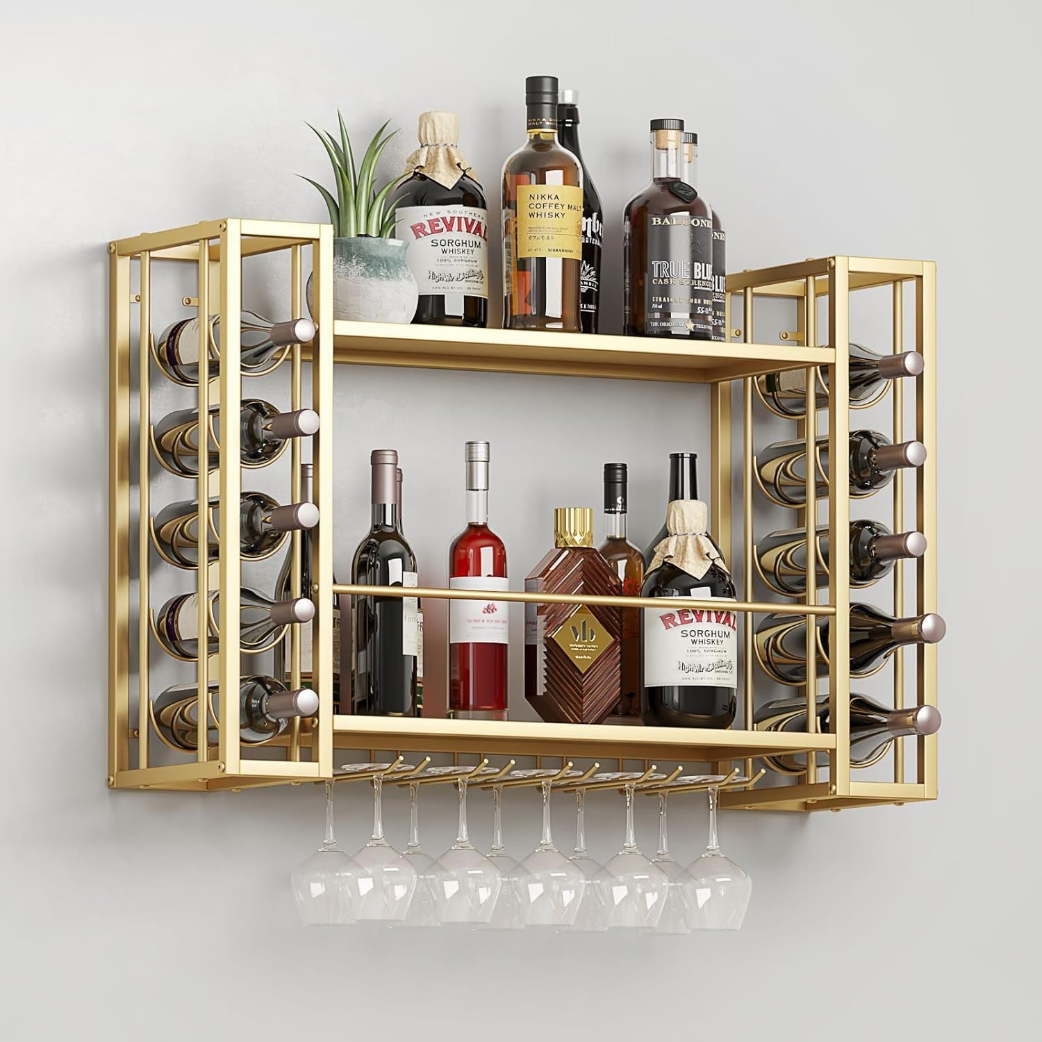Portabottiglie da Parete, Port - Home Bar Shelves recensione e prezzo